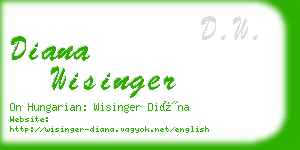 diana wisinger business card